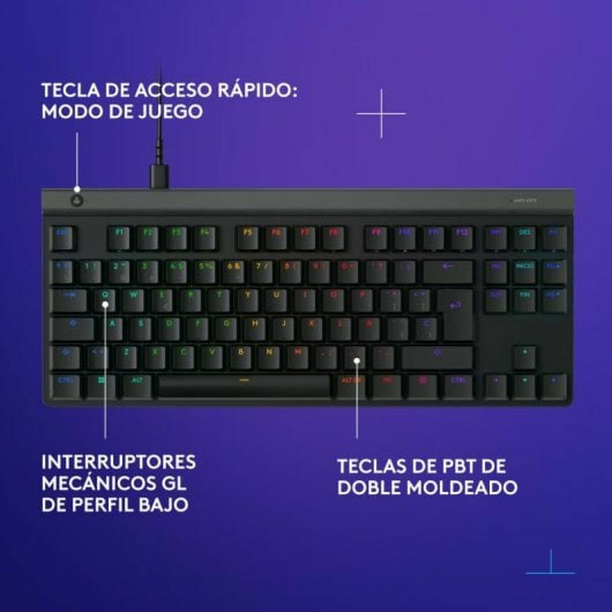 Tastatură și Mouse Logitech 920-012891 Negru Qwerty Spaniolă