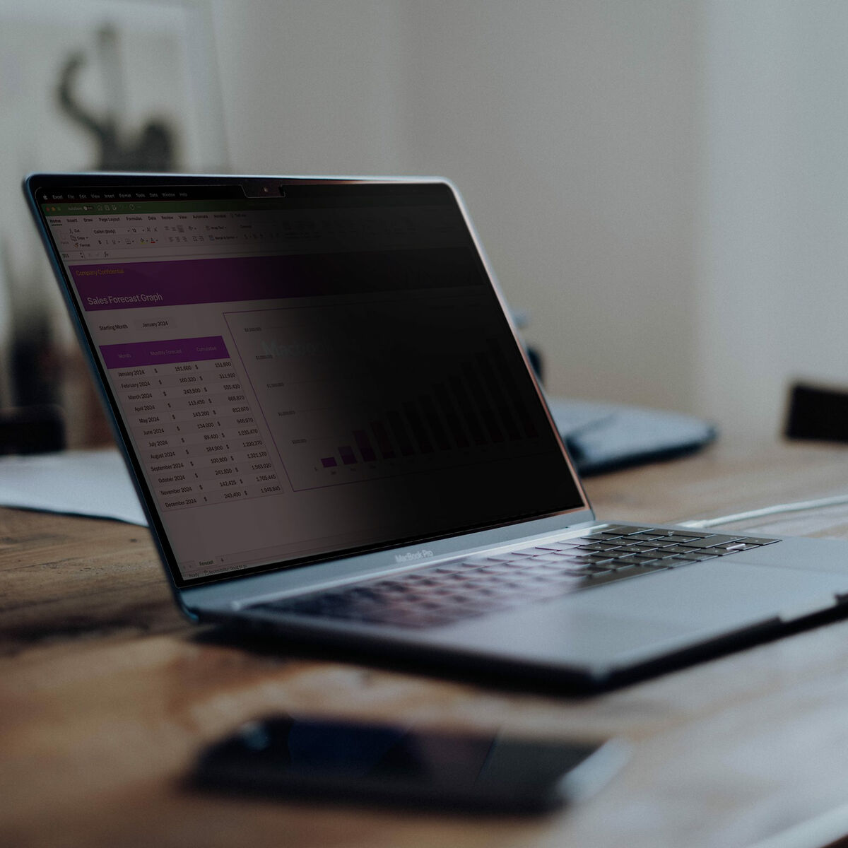 Suport pentru Laptop Startech 141T6-PRIVACY-SCREEN Plastic