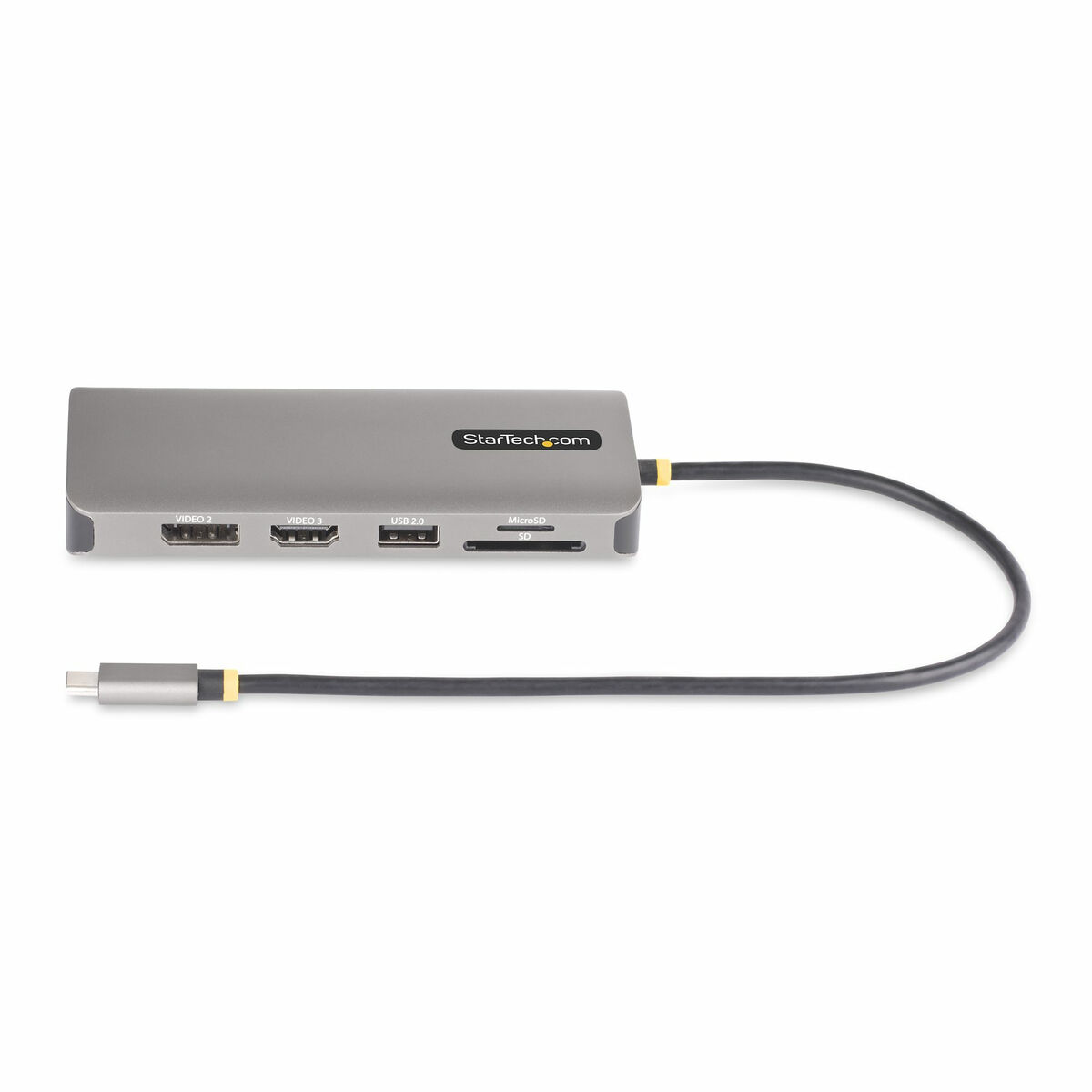 Hub USB Startech 154B-USBC-MULTIPORT Gri 100 W