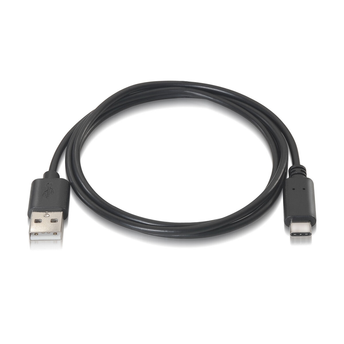 Cablu USB A la USB-C Aisens A107-0052 Negru 2 m