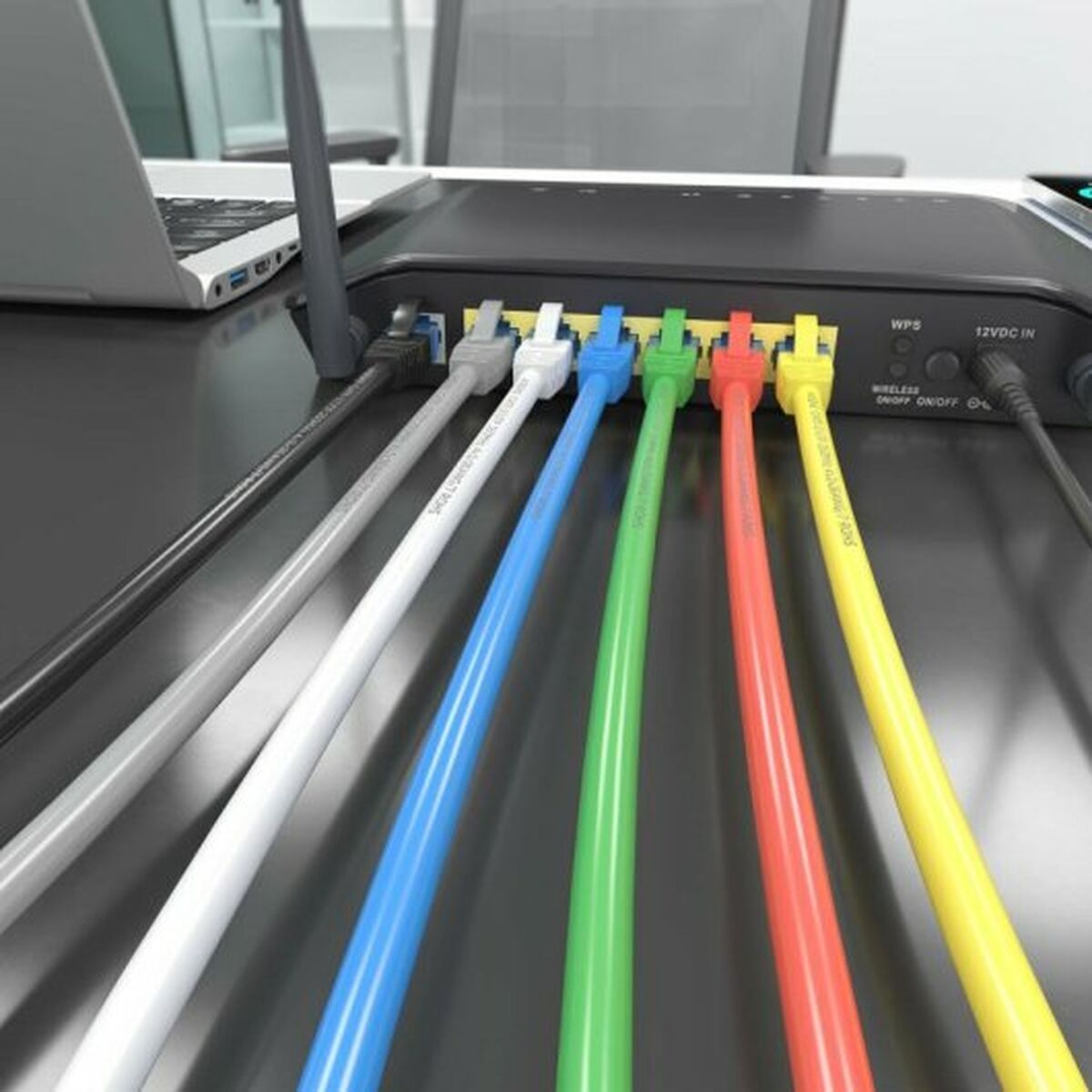 Cablu de Rețea Rigid UTP Categoria 6 Aisens A135-0783 Gri 15 m