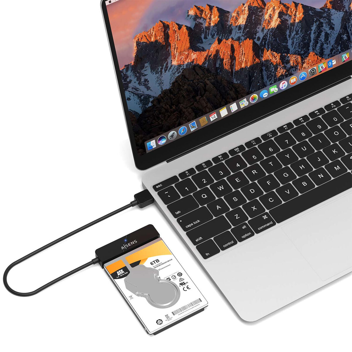 Cablu SATA Aisens ASE-25A03B USB USB-A USB 3.2