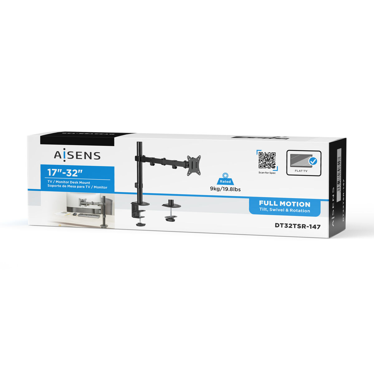 Suport de Masă pentru Ecran Aisens DT32TSR-147 17" 32" 17-32"