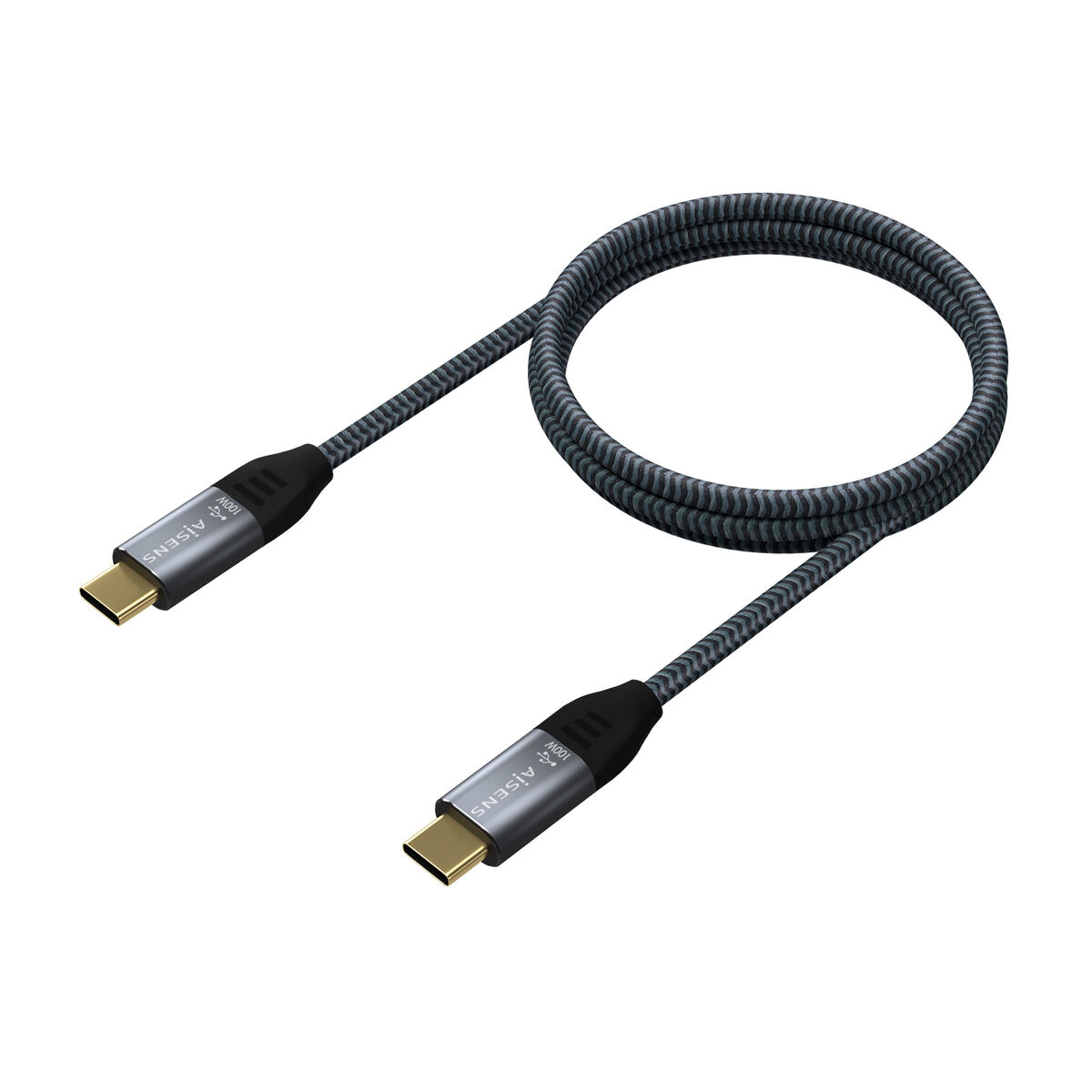 Cablu USB-C Aisens A107-0629 Gri 2 m