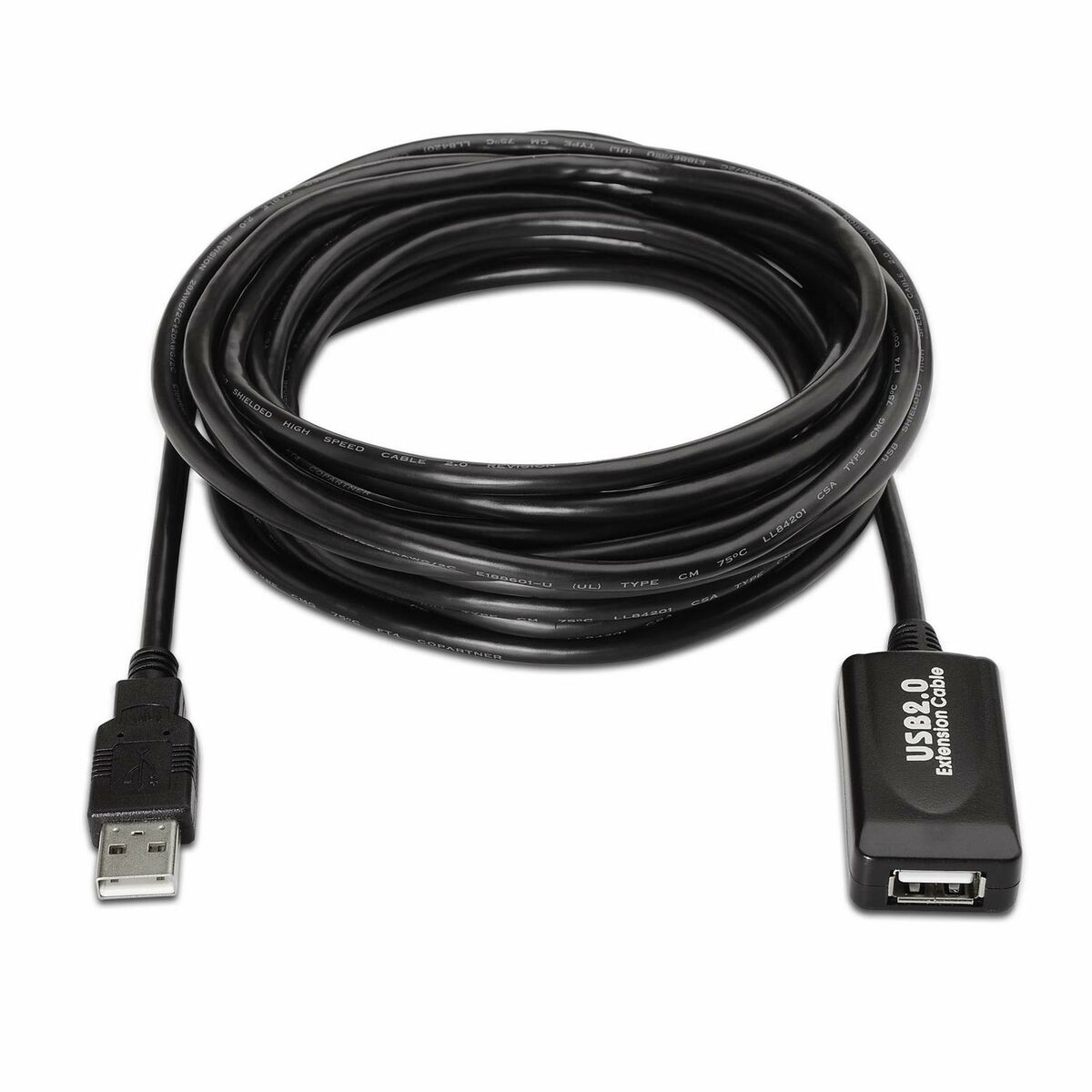 Cablu USB 2.0 Aisens A101-0019 Negru 10 m