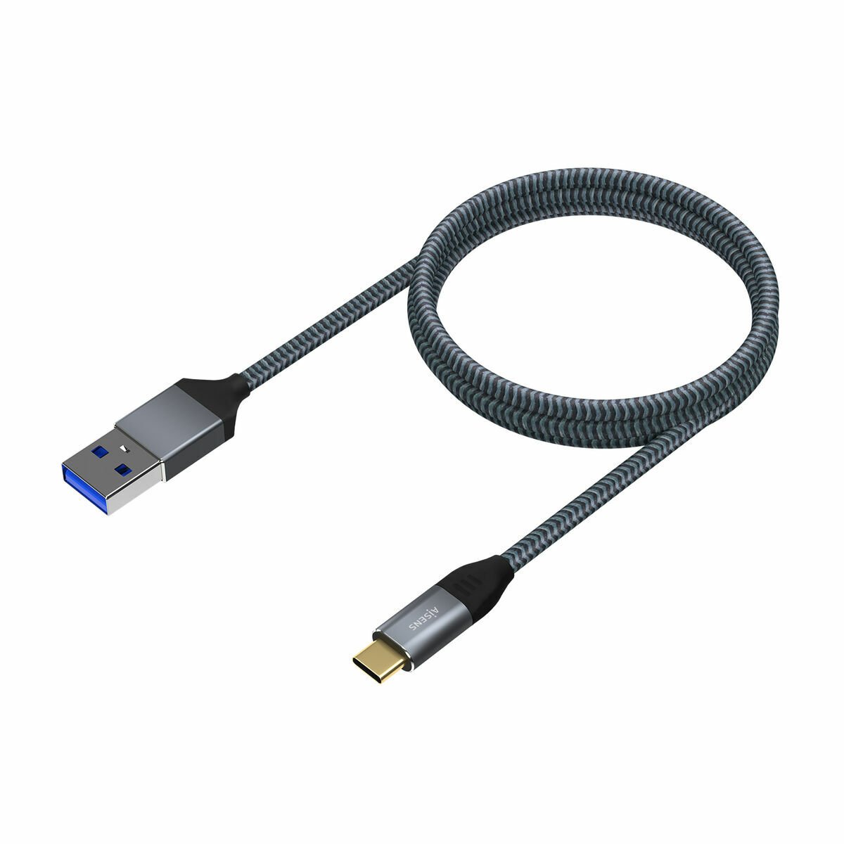 Cablu USB A la USB-C Aisens A107-0633 Gri 2 m