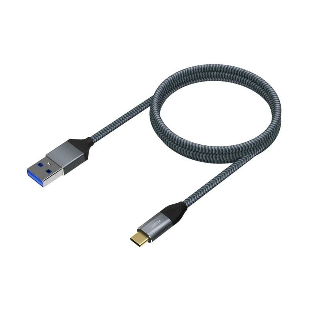 Cablu USB-C Aisens A107-0631 Gri 1 m