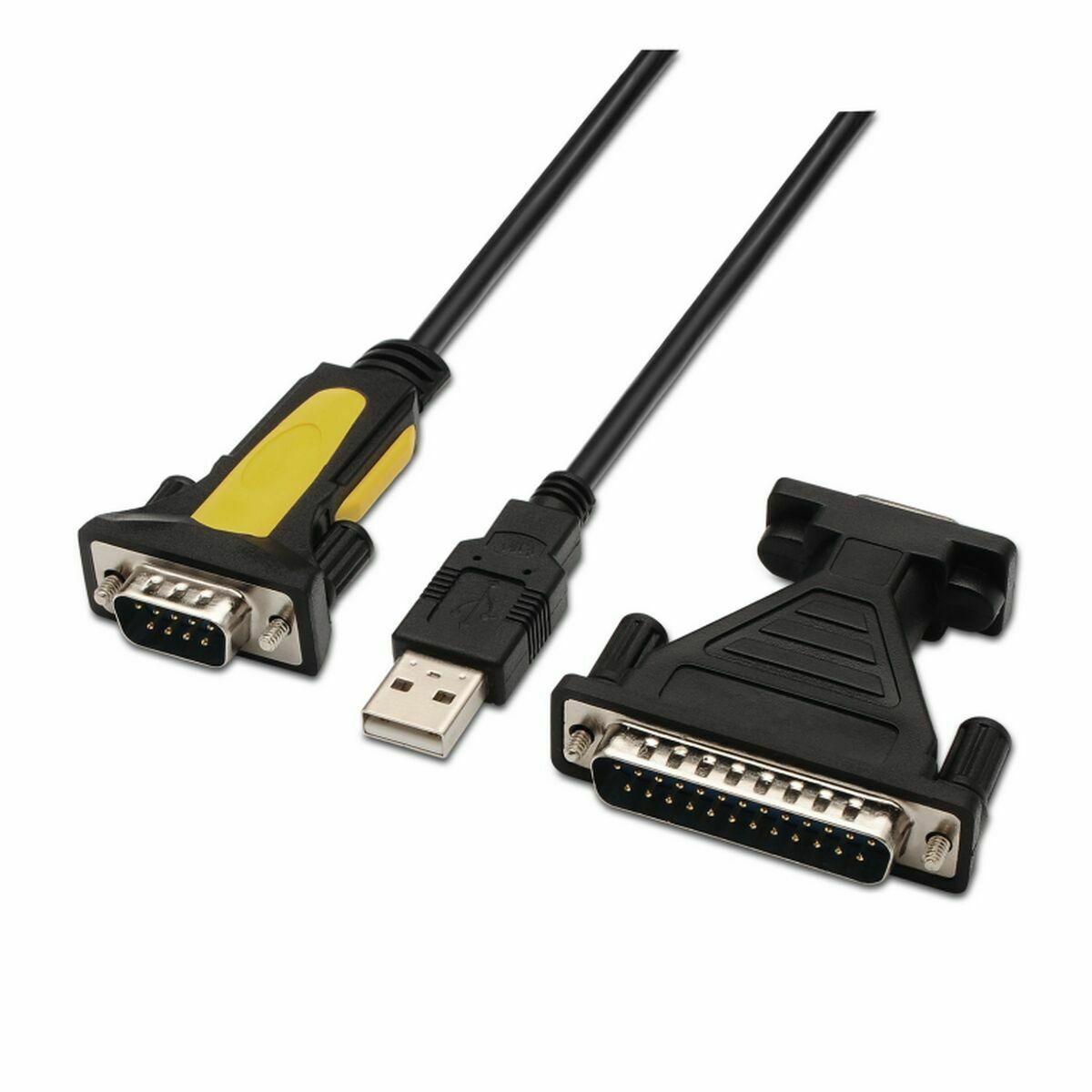 Cablu de Date/Încărcare cu USB Aisens A104-0039 1,8 m Negru