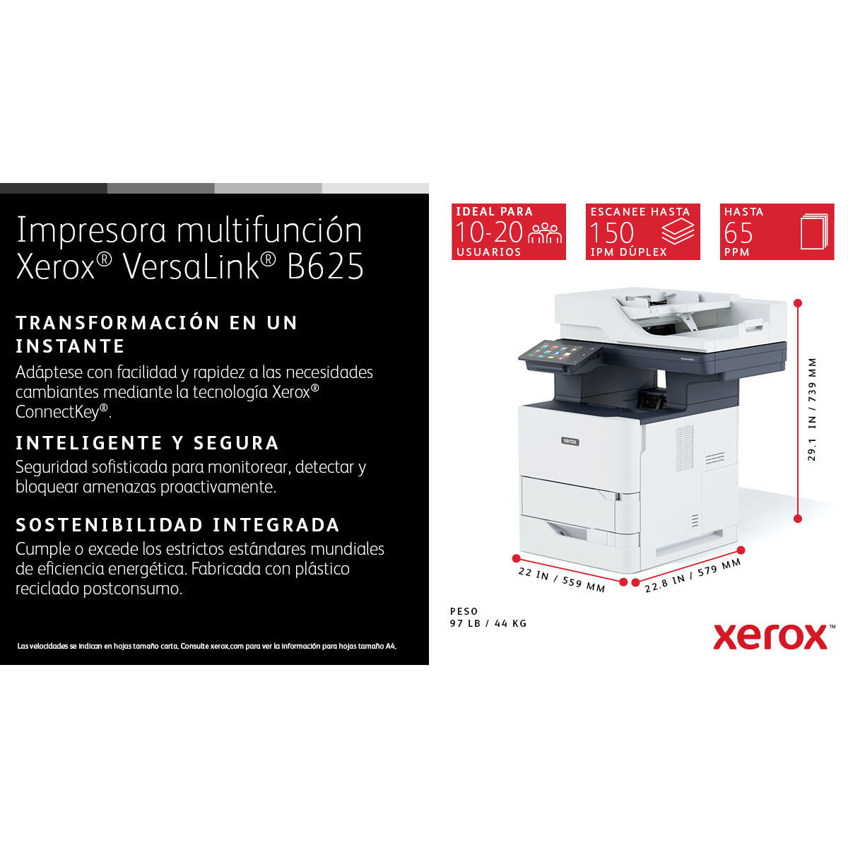 Imprimantă Multifuncțională Xerox B625V_DN