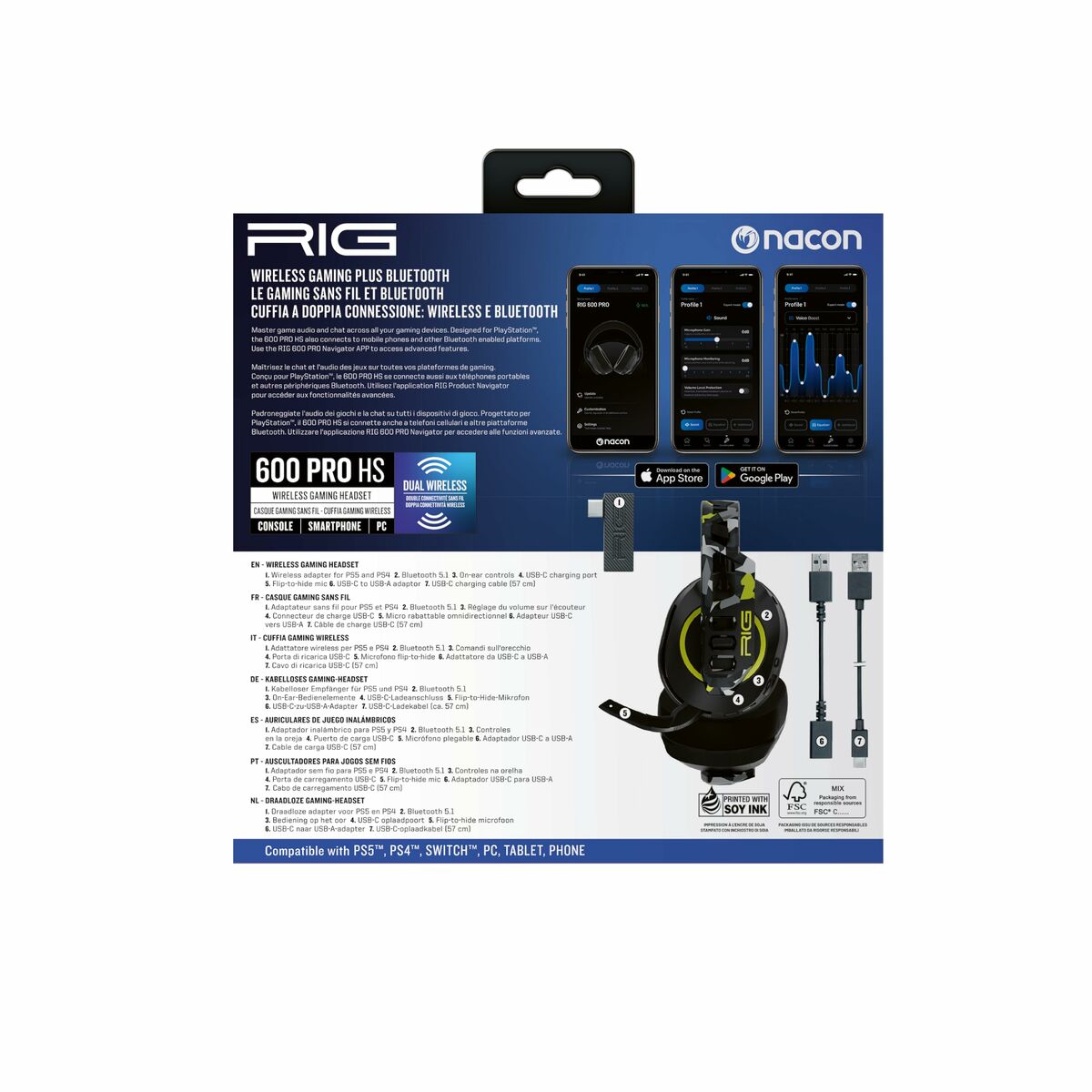 Căști Nacon RIG600PROHSACID