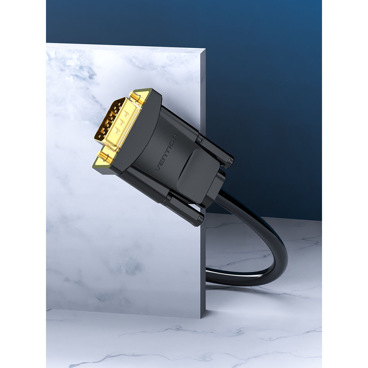 Adaptor VGA la DVI Vention EABBG Negru 1,5 m