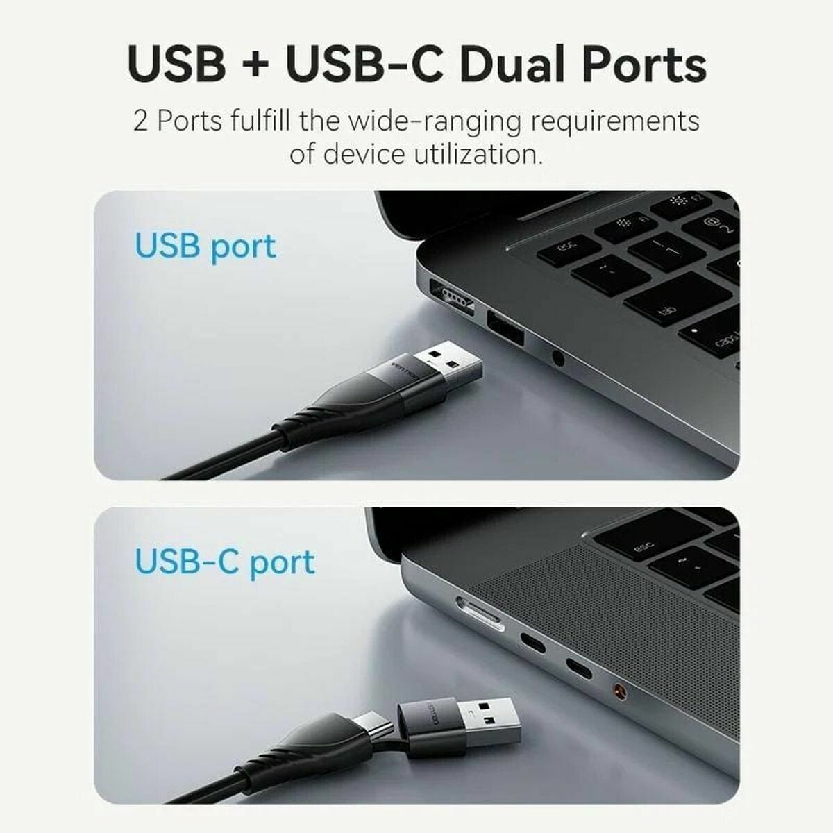 Adaptor USB-C la HDMI Vention 0CABL 15 cm