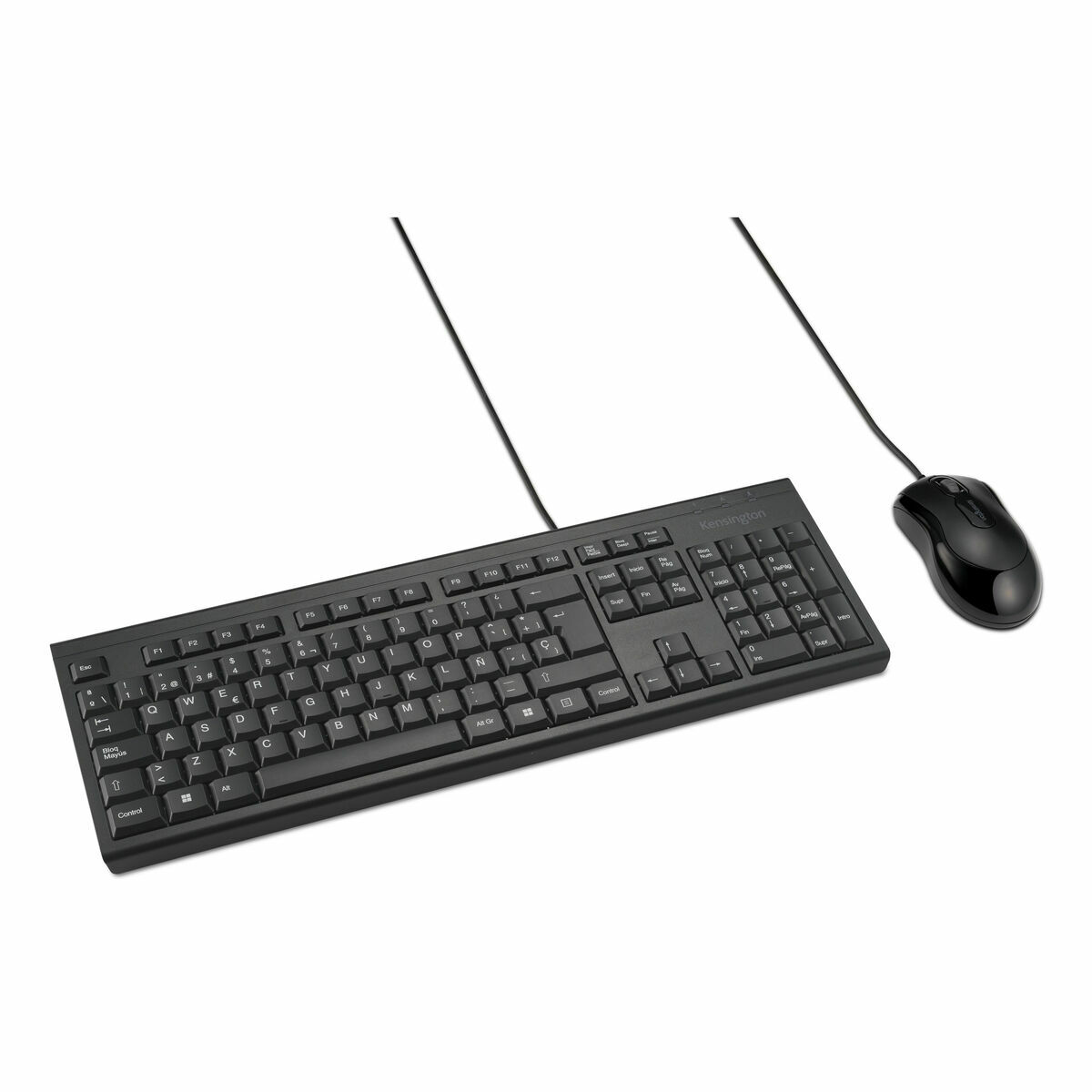 Tastatură și Mouse Kensington KM100 Negru Spaniolă QWERTY
