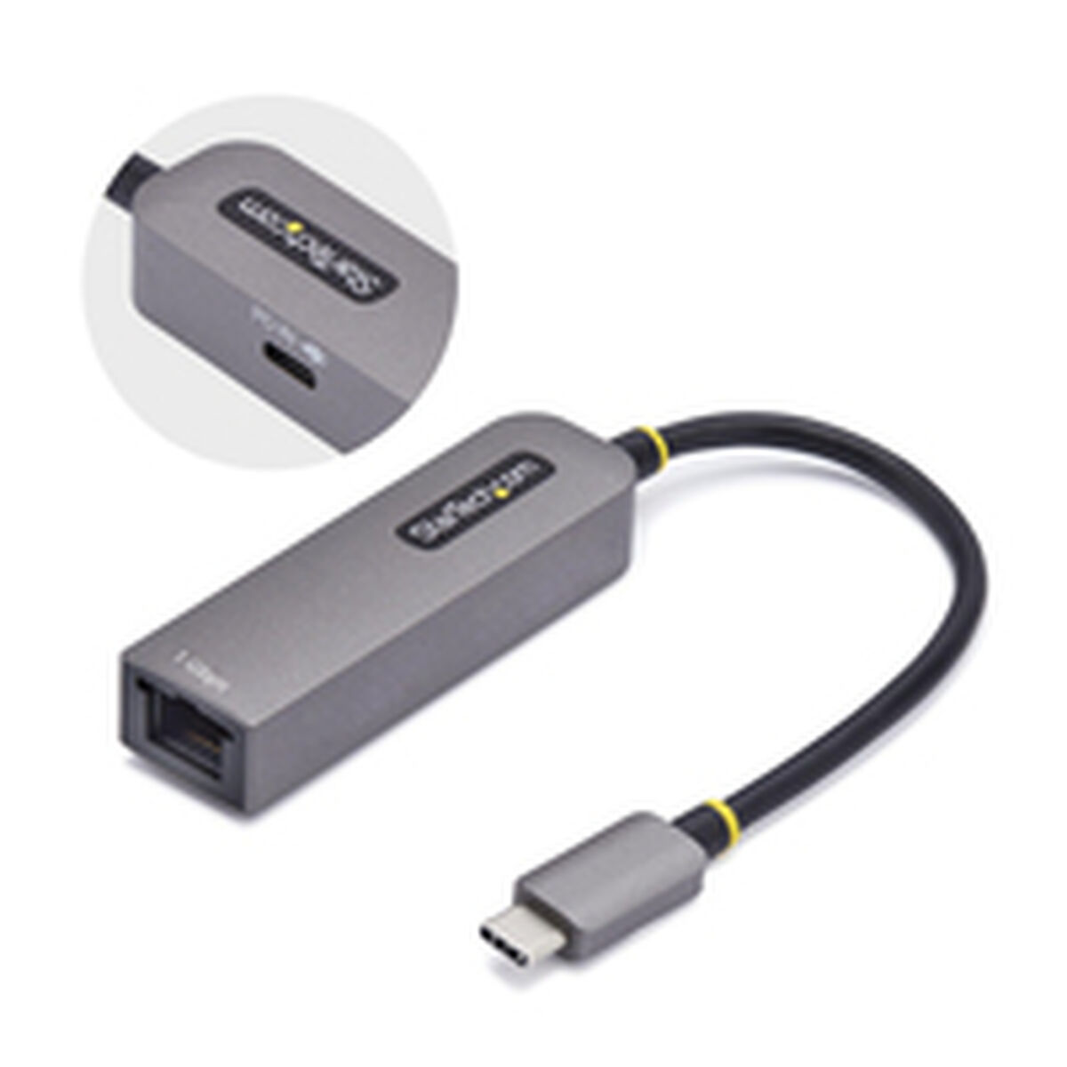 Cablu USB Startech 1GPD3-USB-C-ETHERNET Gri