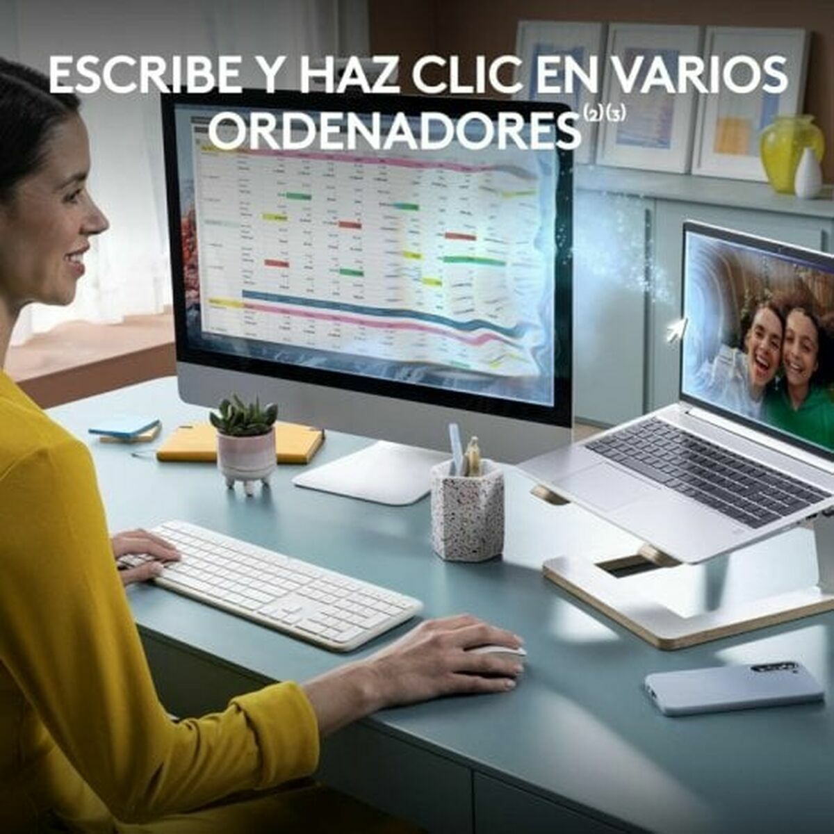 Tastatură și Mouse Logitech 920-012596 Alb Spaniolă QWERTY