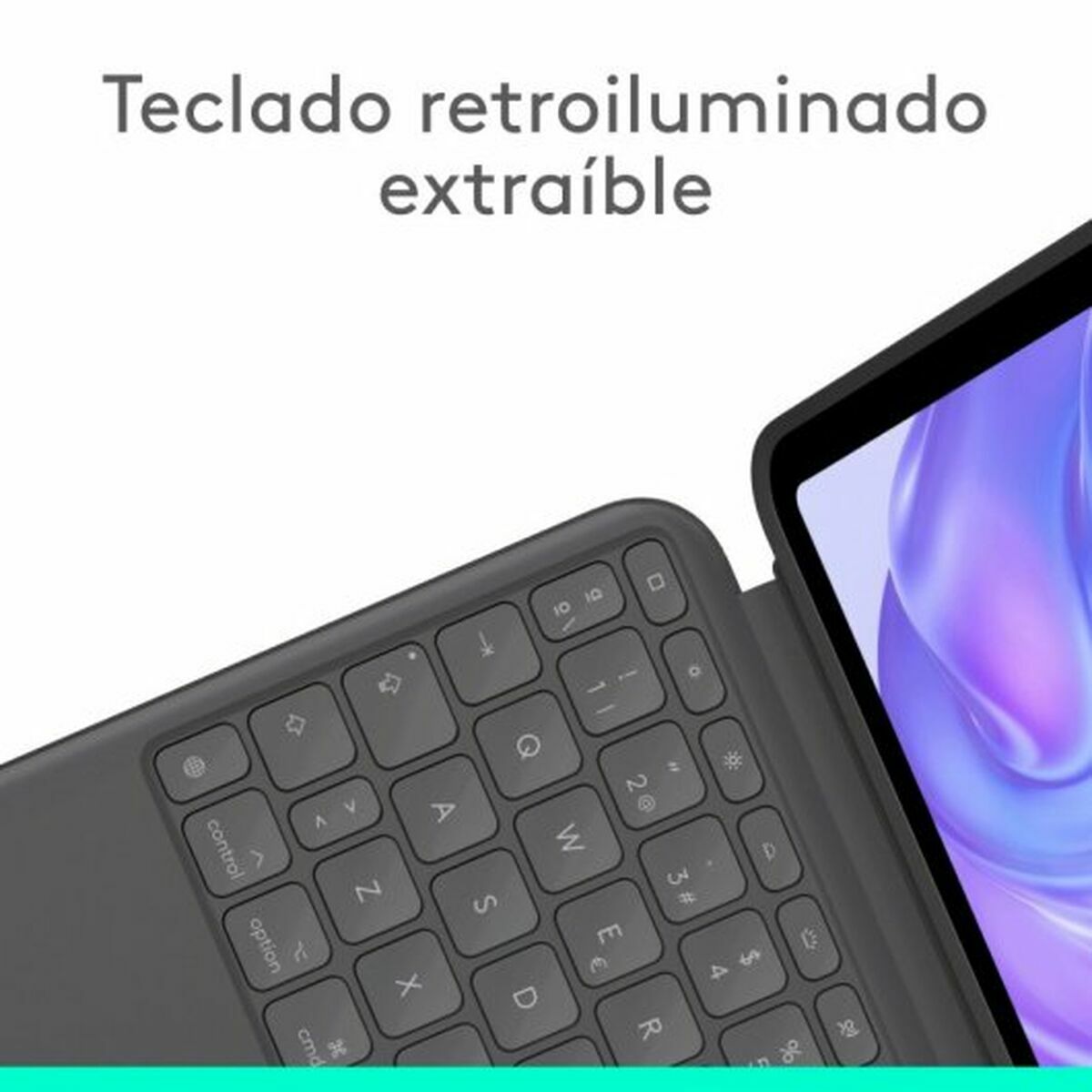 Husă pentru Tabletă și Tastatură Logitech 920-012772 Grafit QWERTY