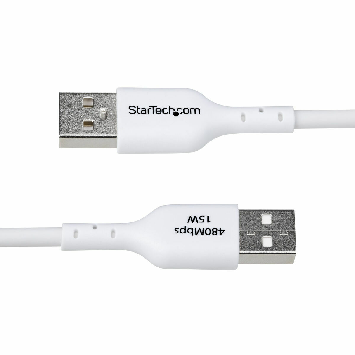 Cablu USB Startech USB2AC2MNCWHE Alb 2 m