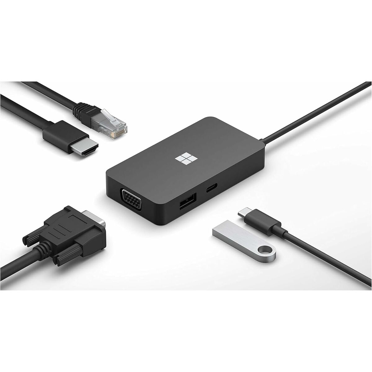 Hub USB Microsoft 161-00003 Negru