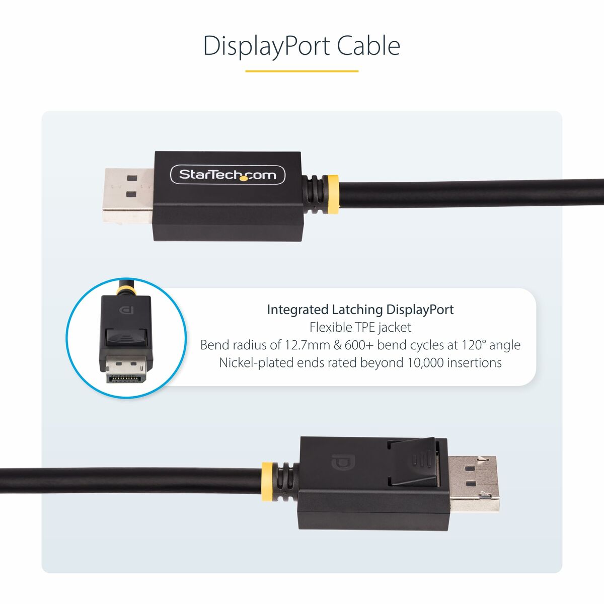 Cablu USB Startech DP21-3M-DP40-CABLE Negru 3 m