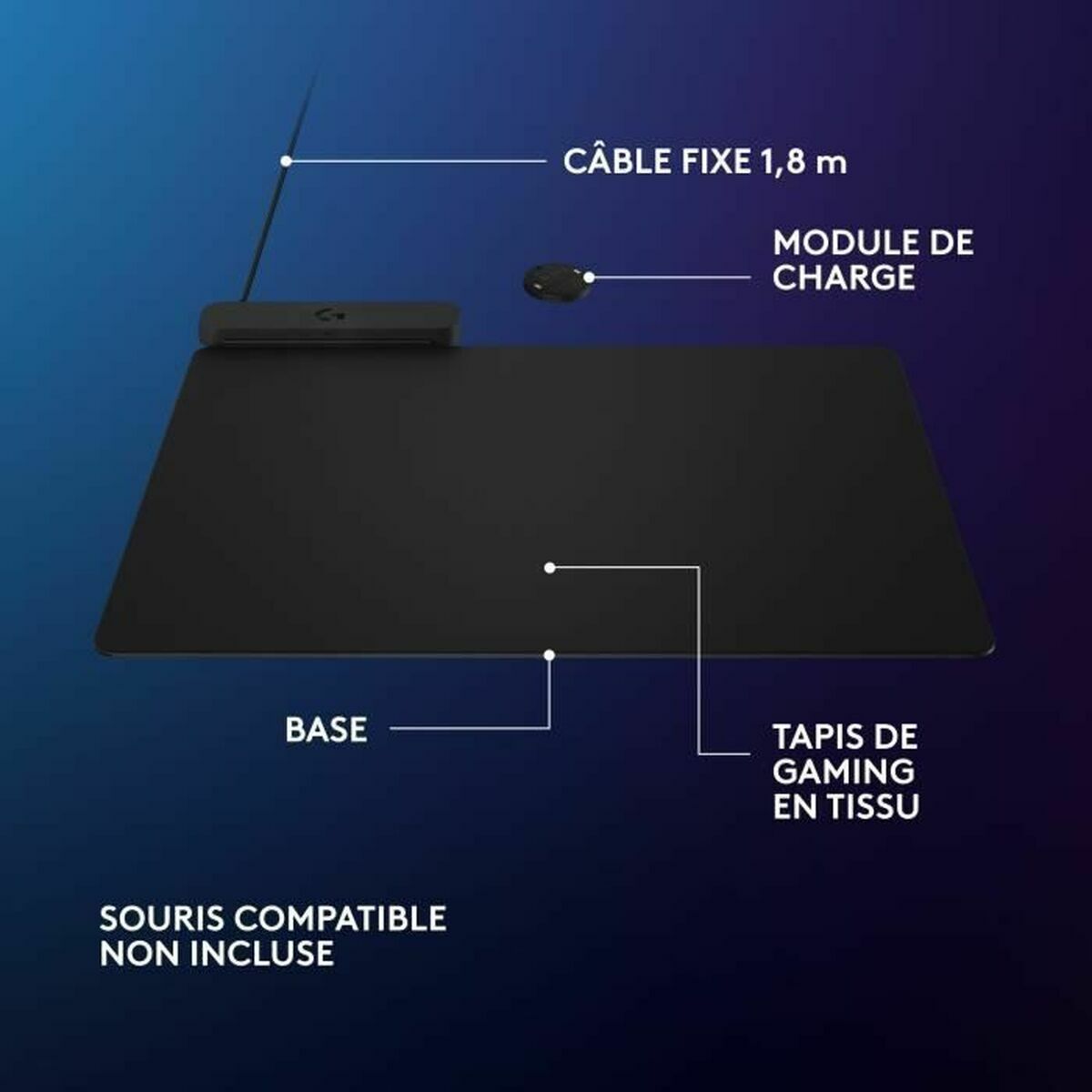 Covoraș antiderapant Logitech 947-000003