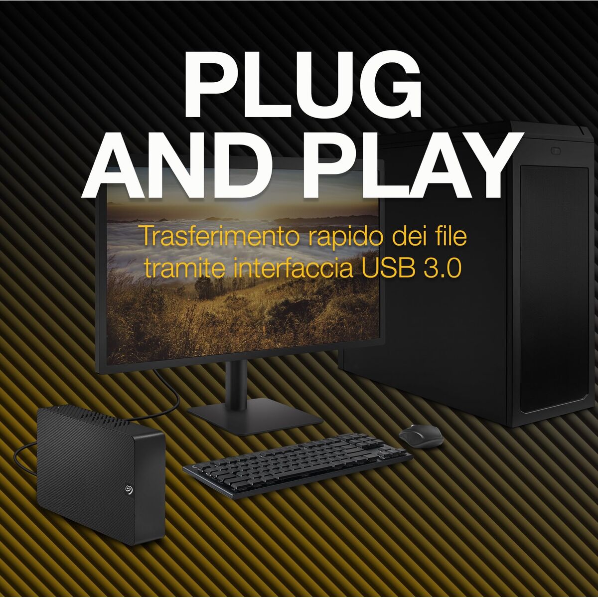 Hard disk Extern Seagate STKP22000400 Negru 22 TB