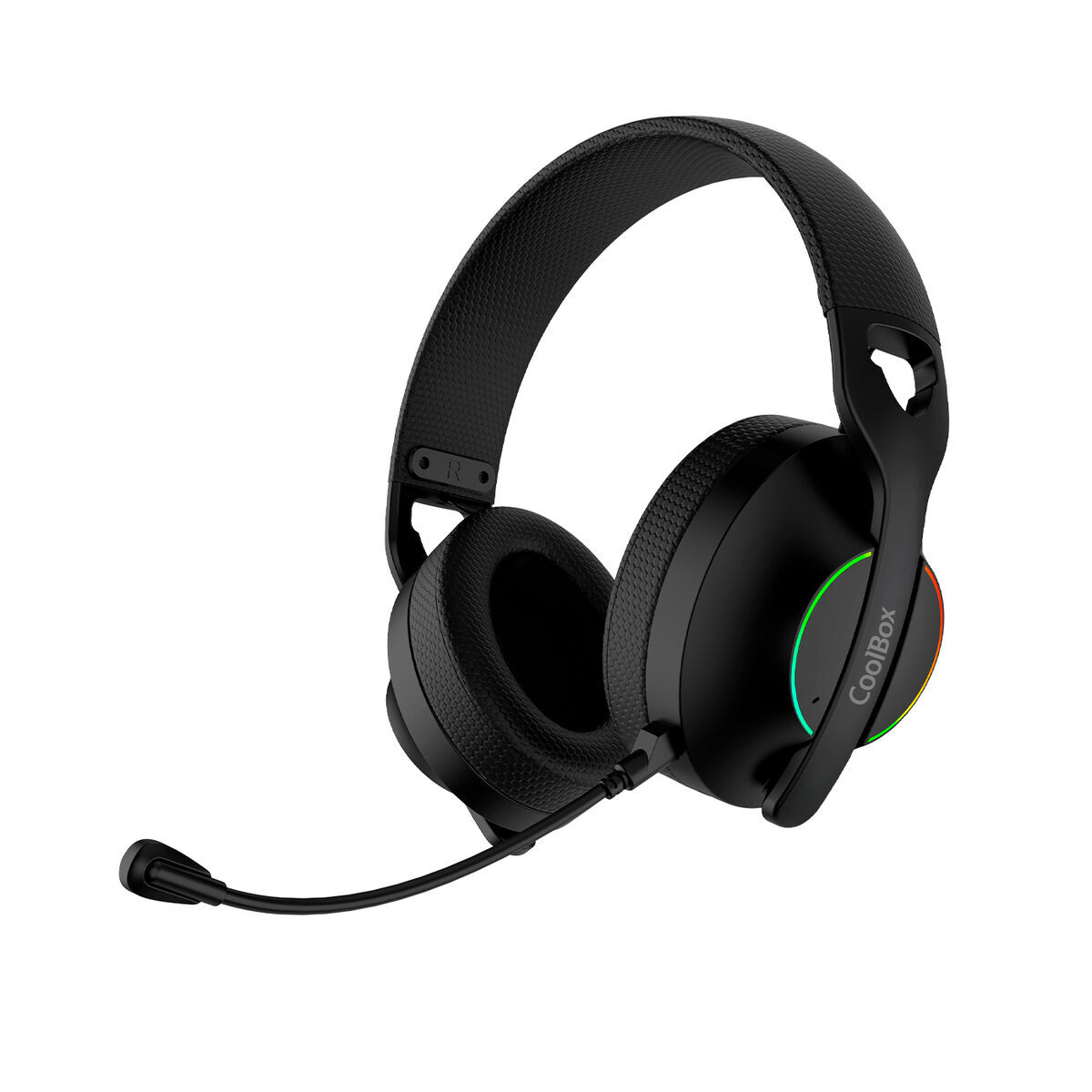 Căști cu Microfon Gaming CoolBox COO-AUM-WB01-B Negru