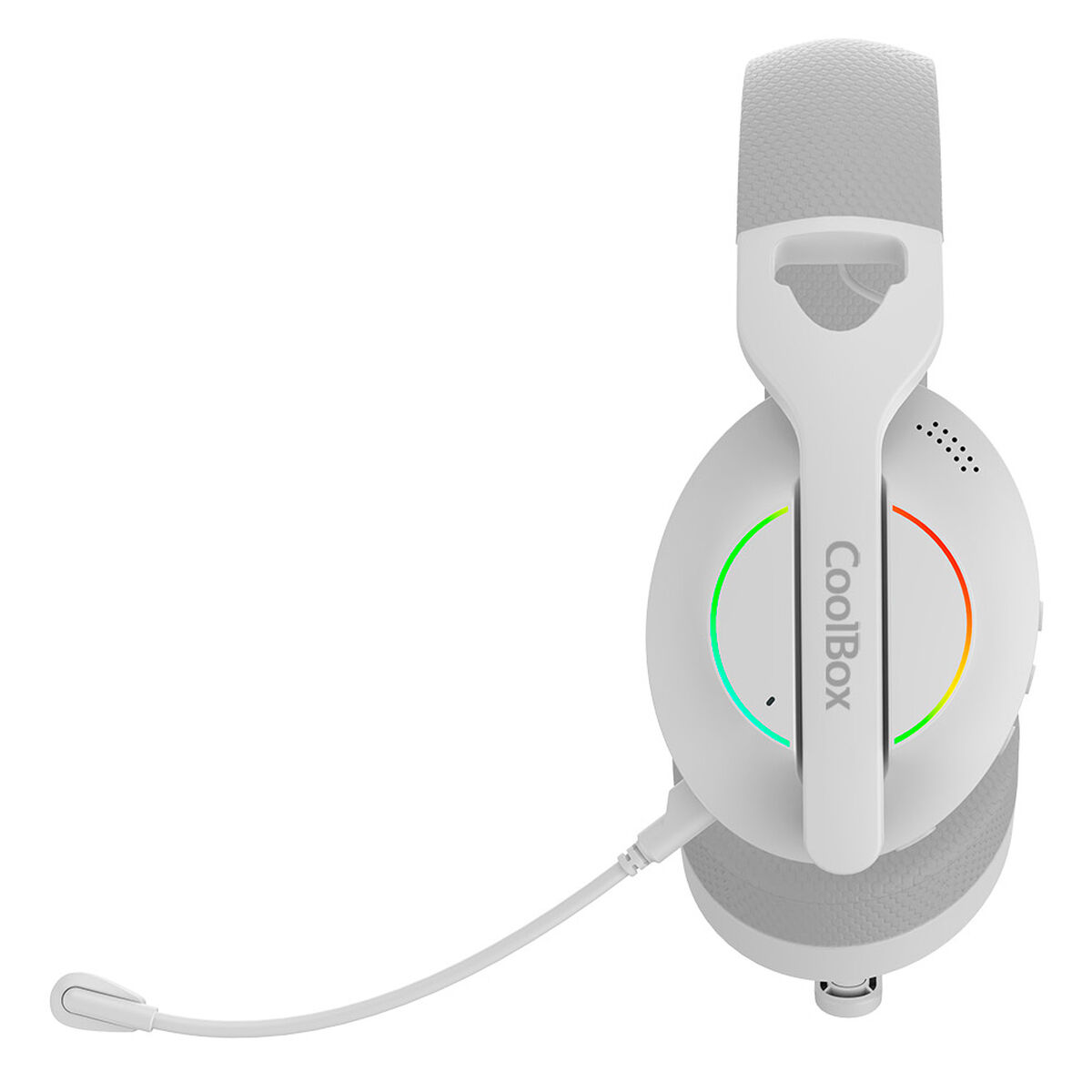 Căști cu Microfon Gaming CoolBox COO-AUM-WB01-W Alb
