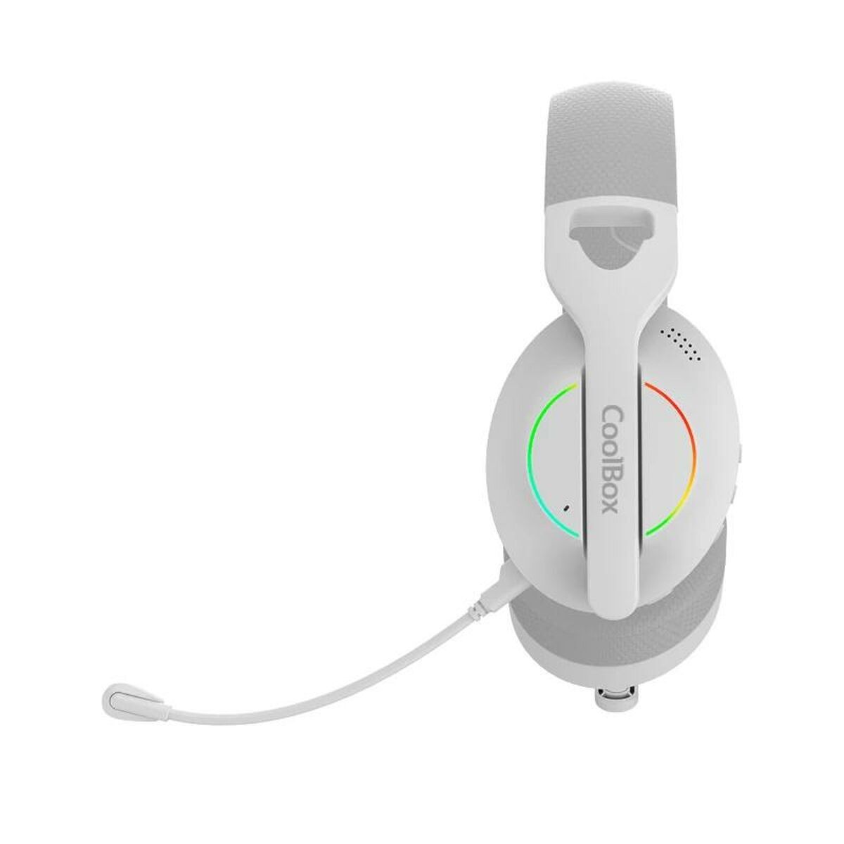 Căști cu Microfon Gaming CoolBox COO-AUM-WB01-W Alb