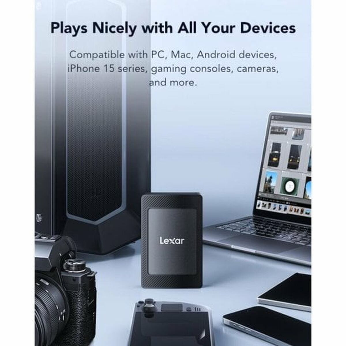 Hard disk Extern Lexar LSL500M001T-RNBNG Negru 1 TB