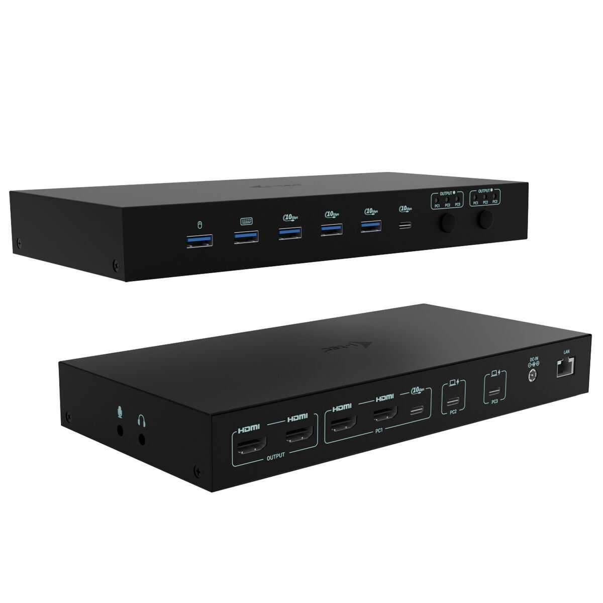 Hub USB i-Tec C31KVMDOCKPDPRO Negru