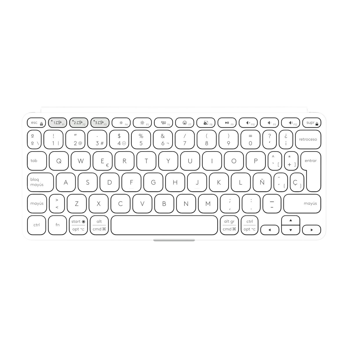 Tastatură Logitech 920-012974 Alb Gri QWERTY