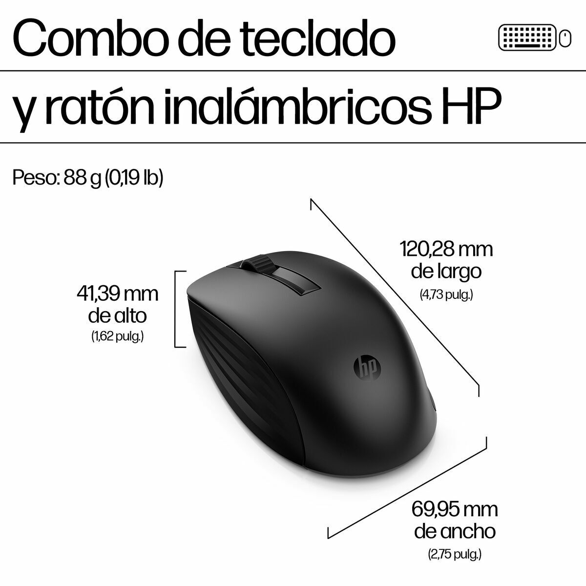 Tastatură și Mouse HP 4R009UT#ABE Negru