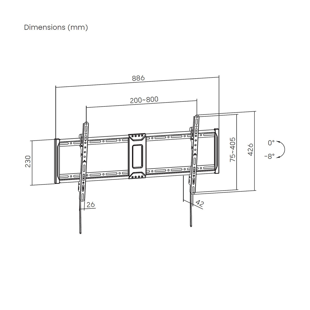 Suport TV Aisens WT100T-367 43" 100"