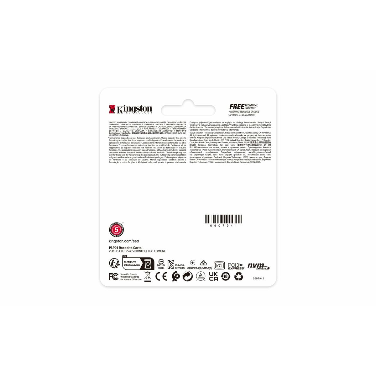 Hard Disk Kingston SNV3SM3/1T0 1 TB SSD