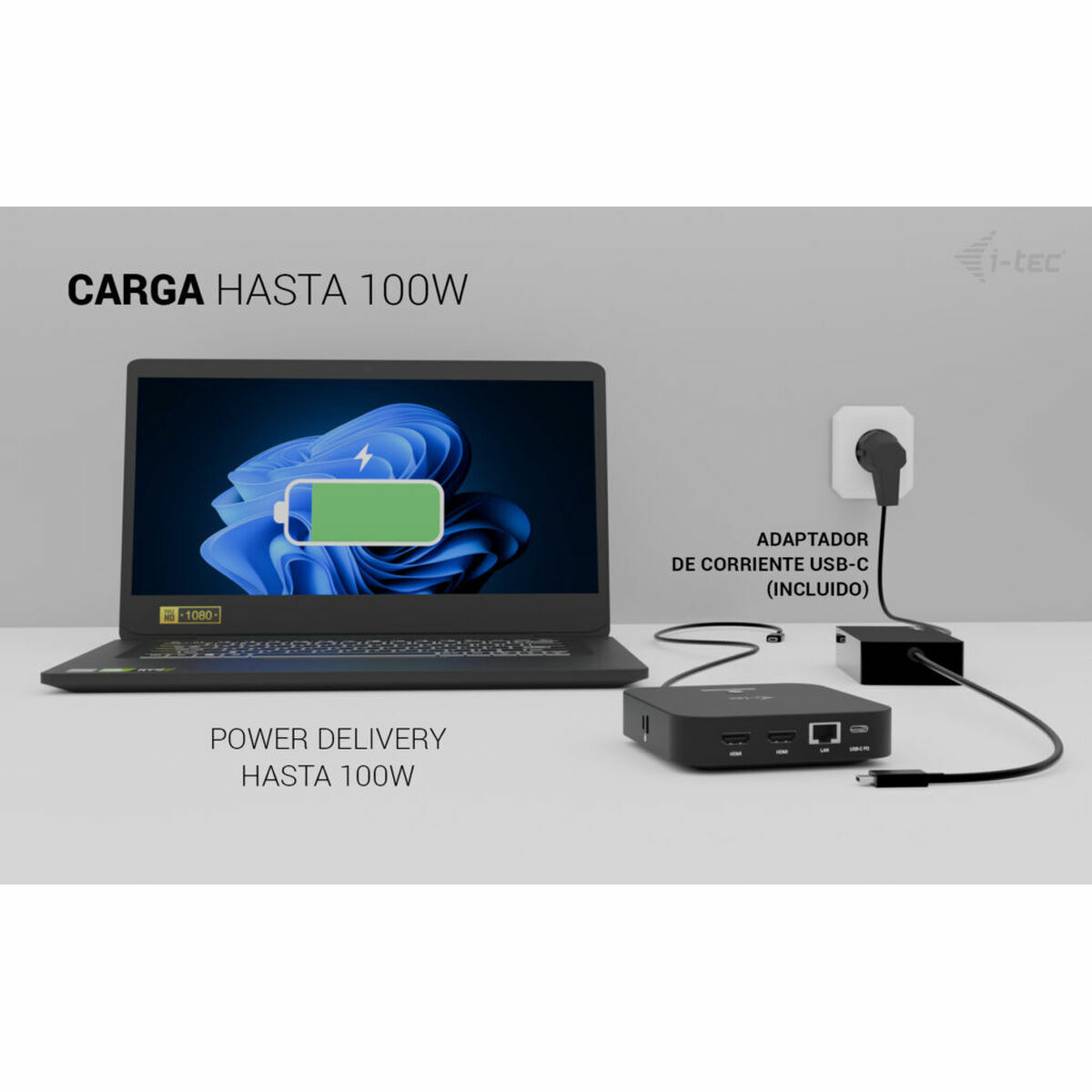 Hub USB i-Tec C31DUALHDMIDPD100