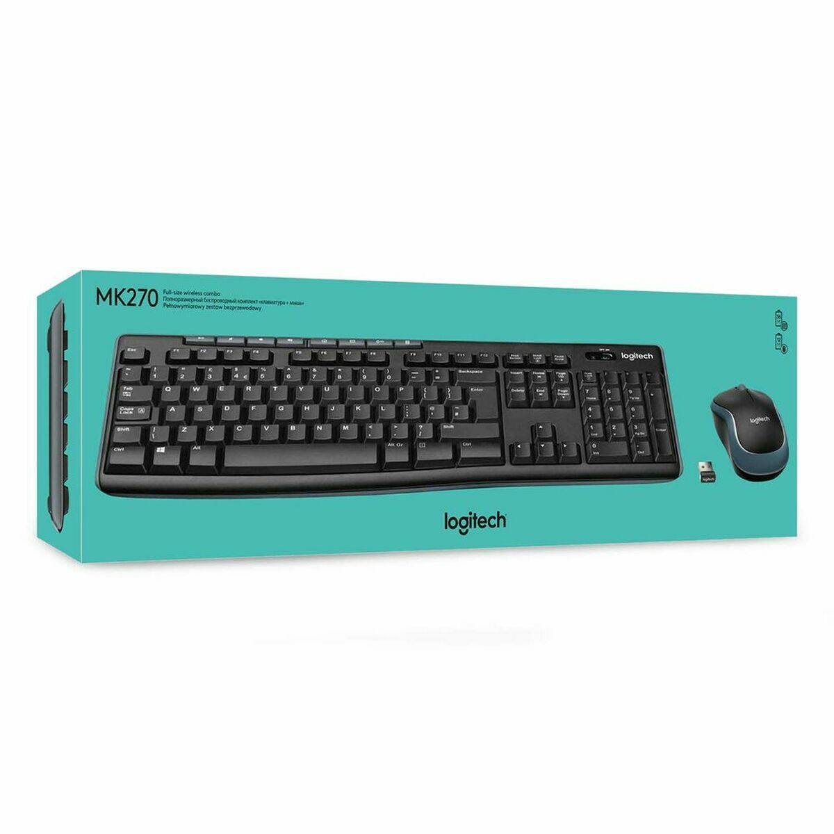 Tastatură și Mouse Logitech 920-003748 Negru Franceză AZERTY