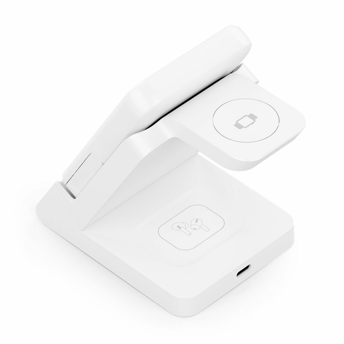 Încărcător Fără Fir Aisens 4IN1 15WACCS Alb