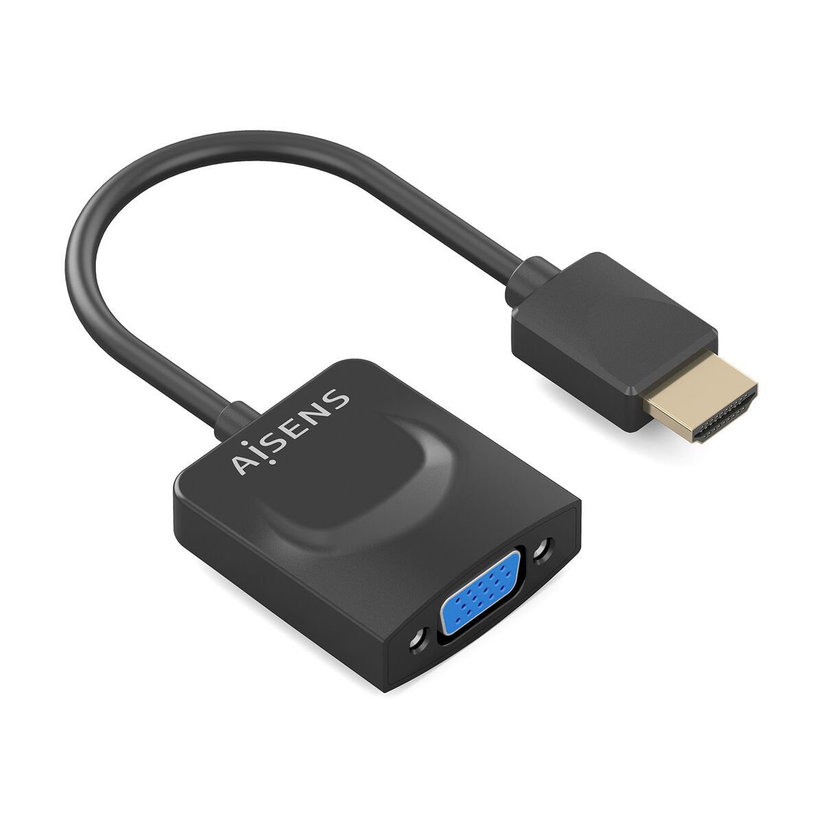 Adaptor HDMI la SVGA cu Audio Aisens A122-0947 Negru 15 cm
