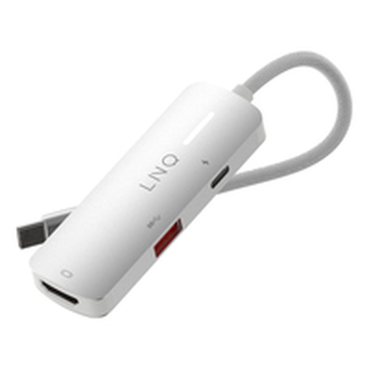 Hub USB Linq Byelements LQ49031 Alb Gri