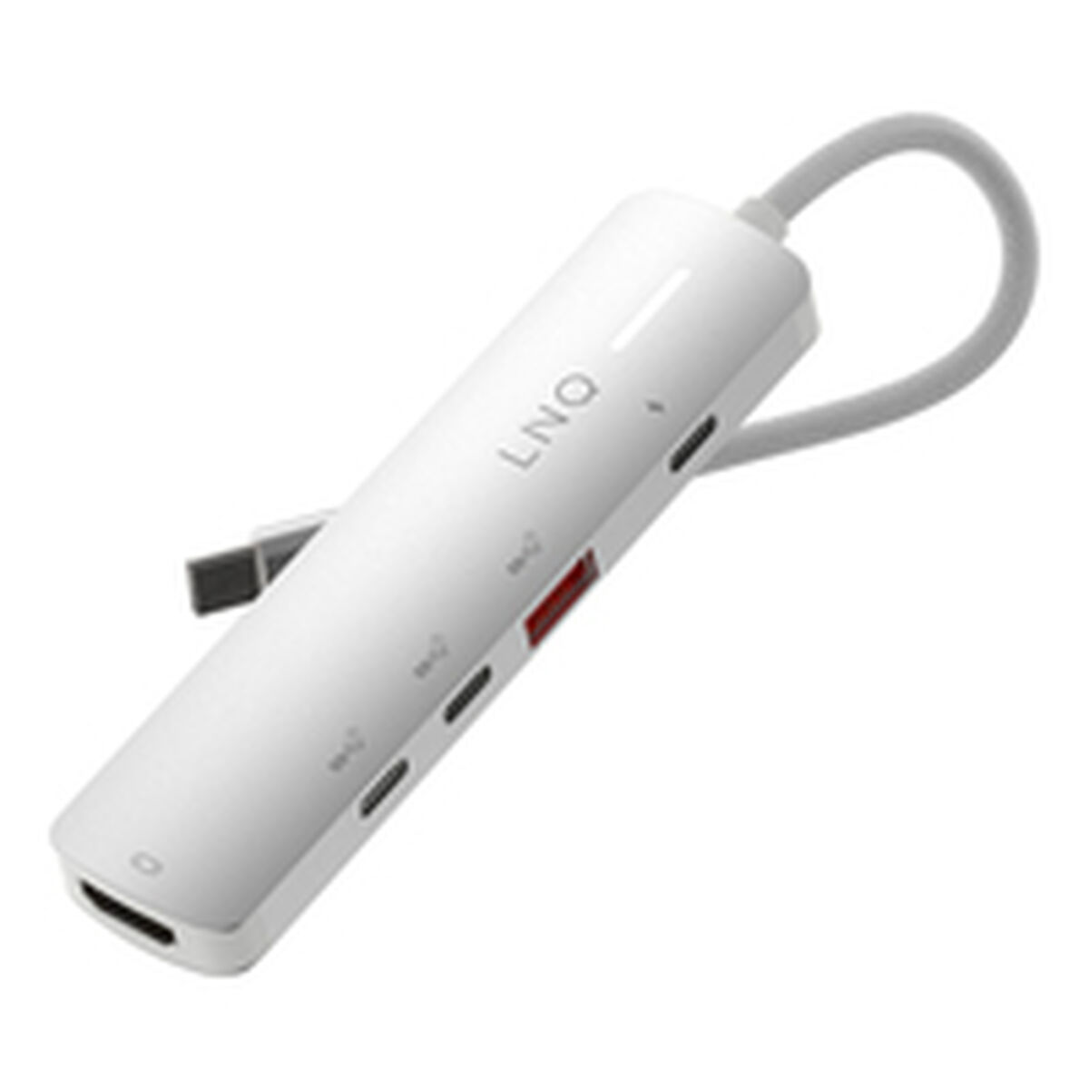 Hub USB Linq Byelements LQ49051 Alb Gri