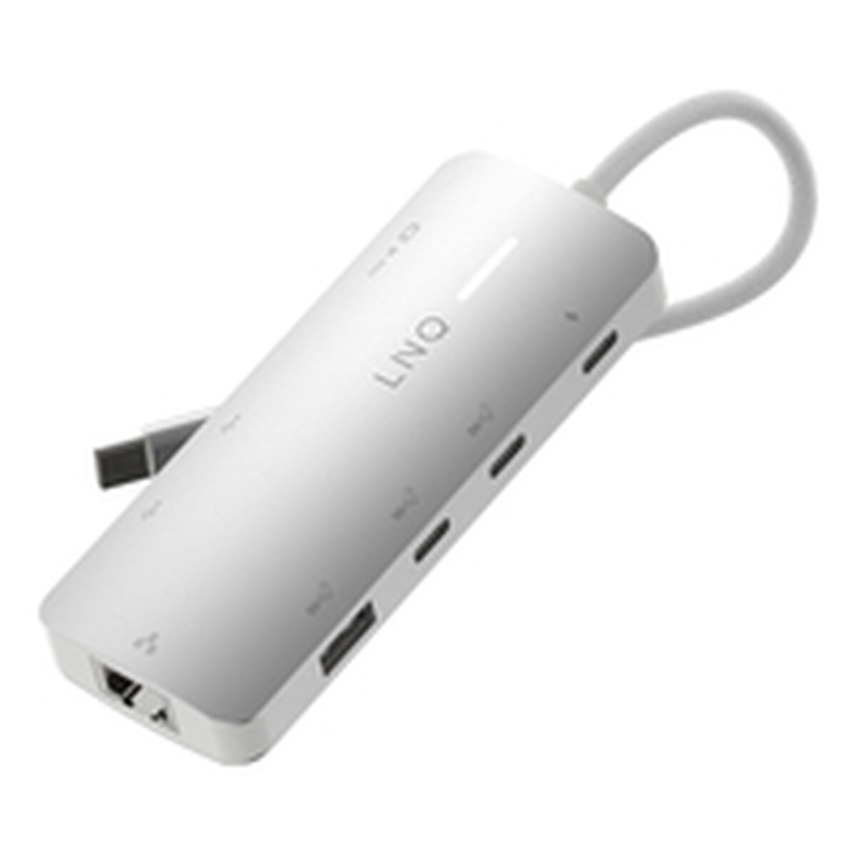 Hub USB Linq Byelements LQ49081 Alb Gri