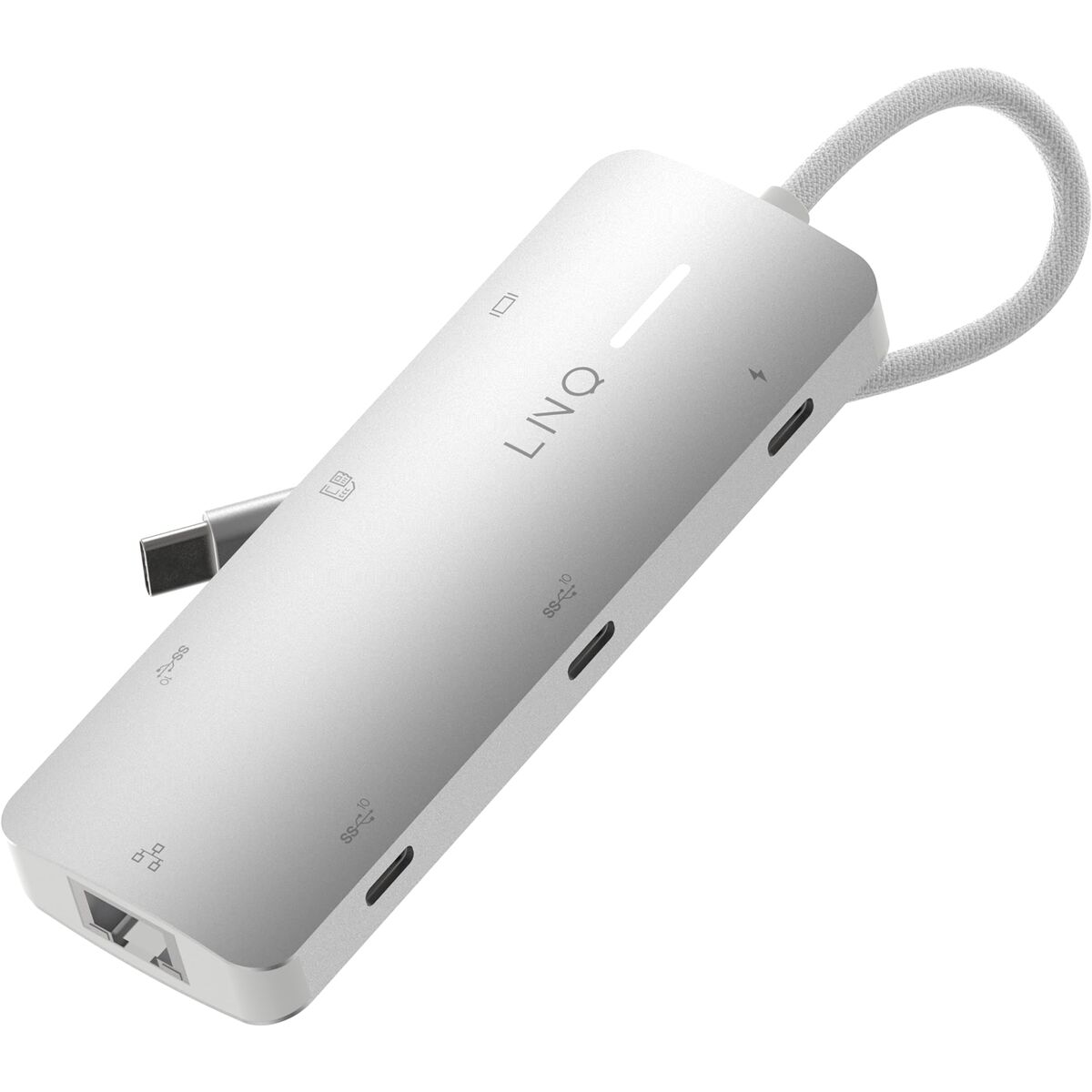 Hub USB Linq Byelements LQ49081 Alb Gri