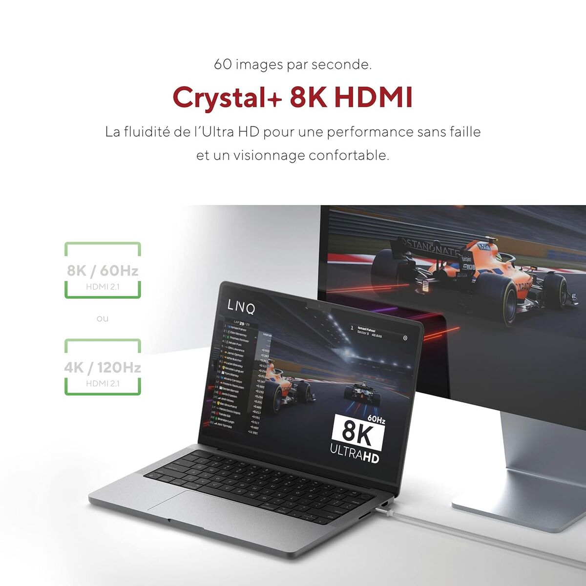 Cablu USB Linq Byelements LQCCH200 Gri 2 m