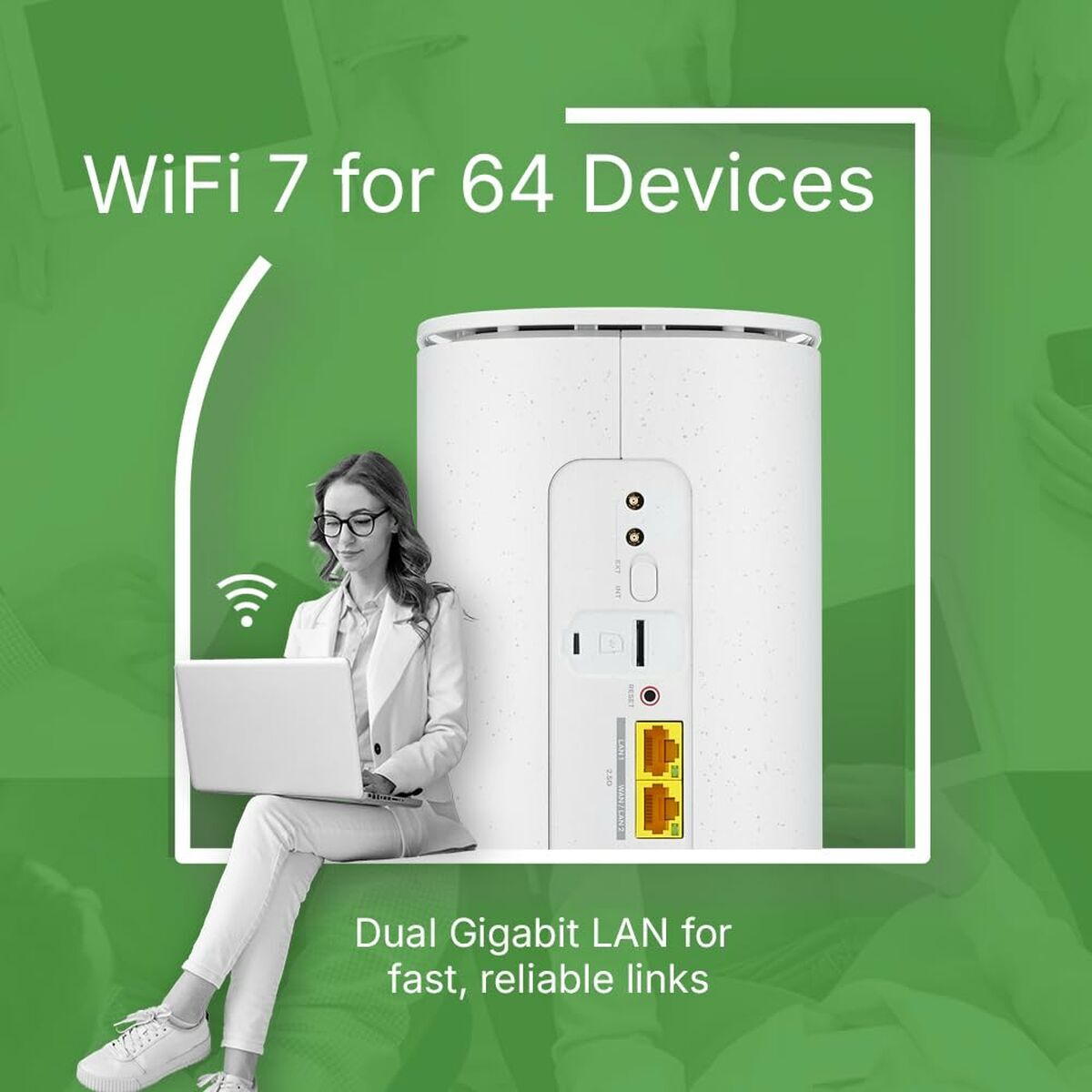 Router ZyXEL FWA515-EU0102F Alb USB 2.0 Ethernet LAN 2 Wi-Fi