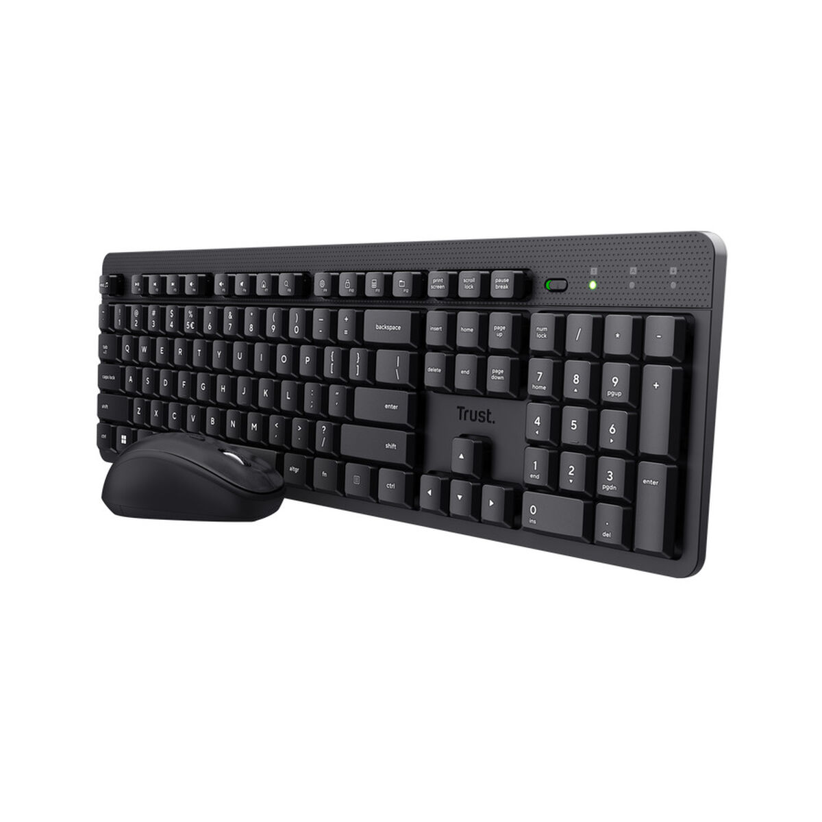 Tastatură și Mouse Trust 25020 ODYII Negru Qwerty Spaniolă