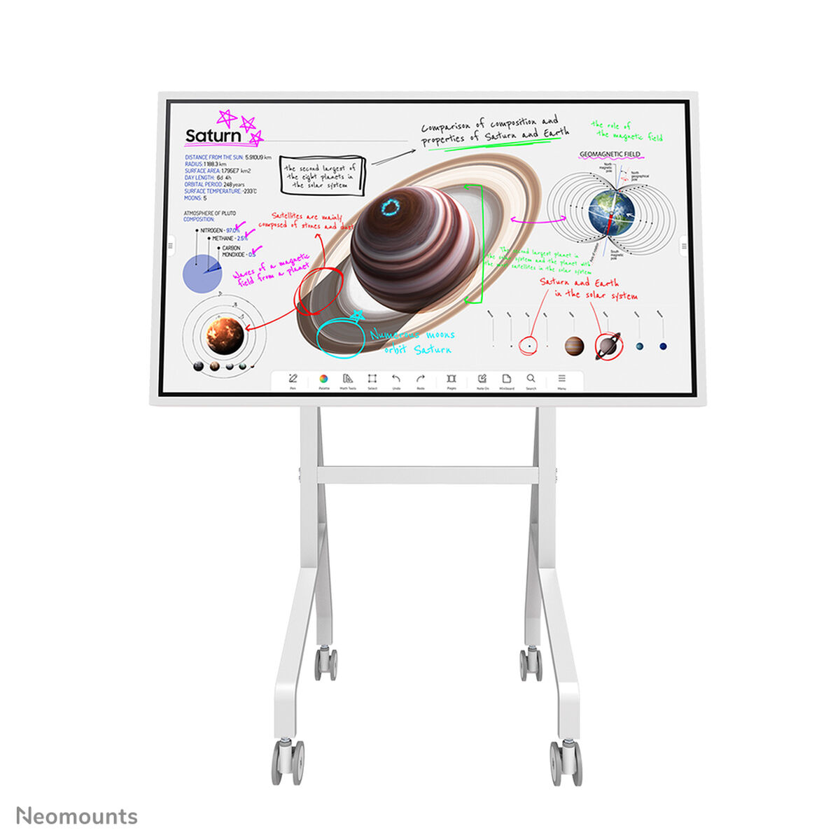 Suport de Masă pentru Ecran Neomounts FL50-515WH1 55" 65"