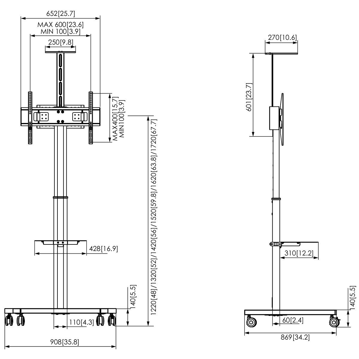 Suport de Masă pentru Ecran Vogel's 7410310 32" 65"