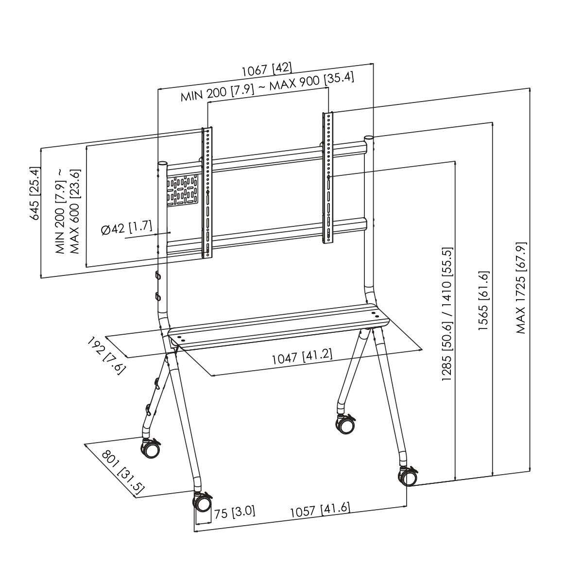 Suport de Masă pentru Ecran Vogel's 7410110 50" 86"