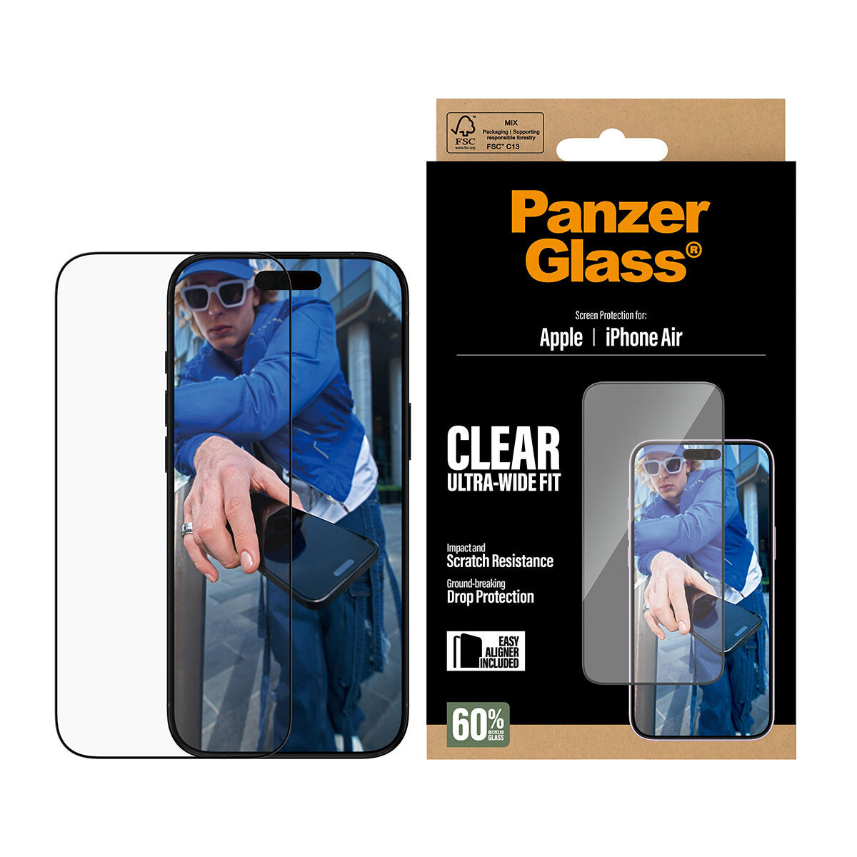Membrană de Protecție pentru Ecran Panzer Glass PG76830 Apple iPhone Air