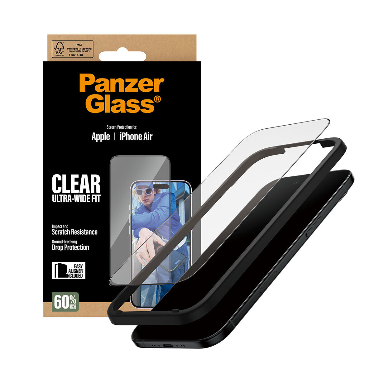 Membrană de Protecție pentru Ecran Panzer Glass PG76830 Apple iPhone Air